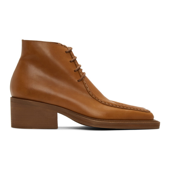 Photo: Y/Project Tan Duck Bill Ankle Boots