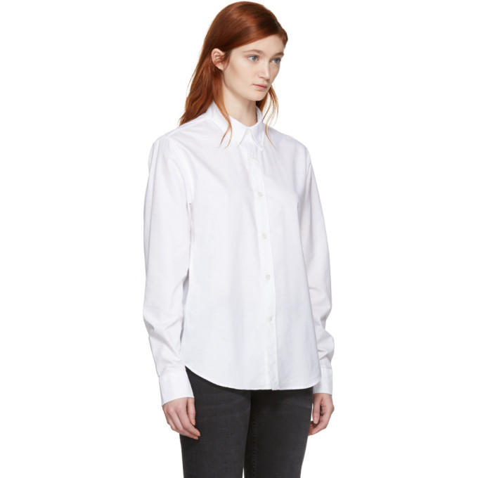 Acne Studios White Ohio Face Shirt