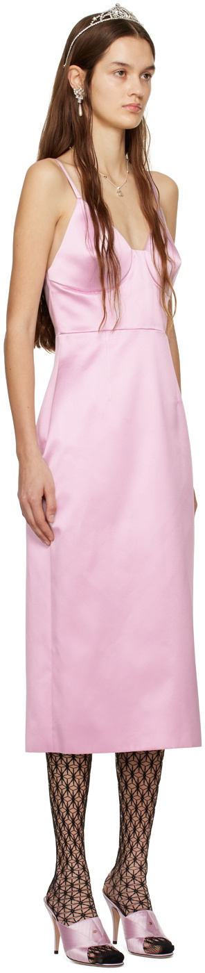 Gucci Pink Duchesse Midi Dress