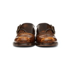 Dries Van Noten Brown Leather Monkstrap Shoes