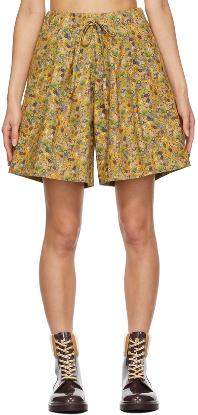 Photo: Kika Vargas Yellow Floral Eloise Shorts