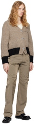OUAT Taupe Meta Knit Cardigan