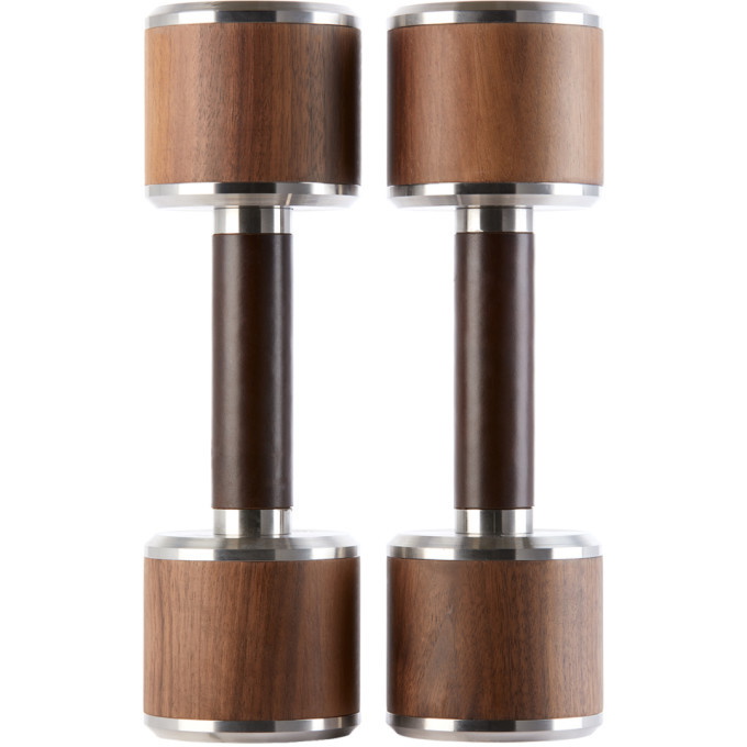 Photo: FYSIK Brown and Silver Mai Dumbbell Set, 4.5 kg