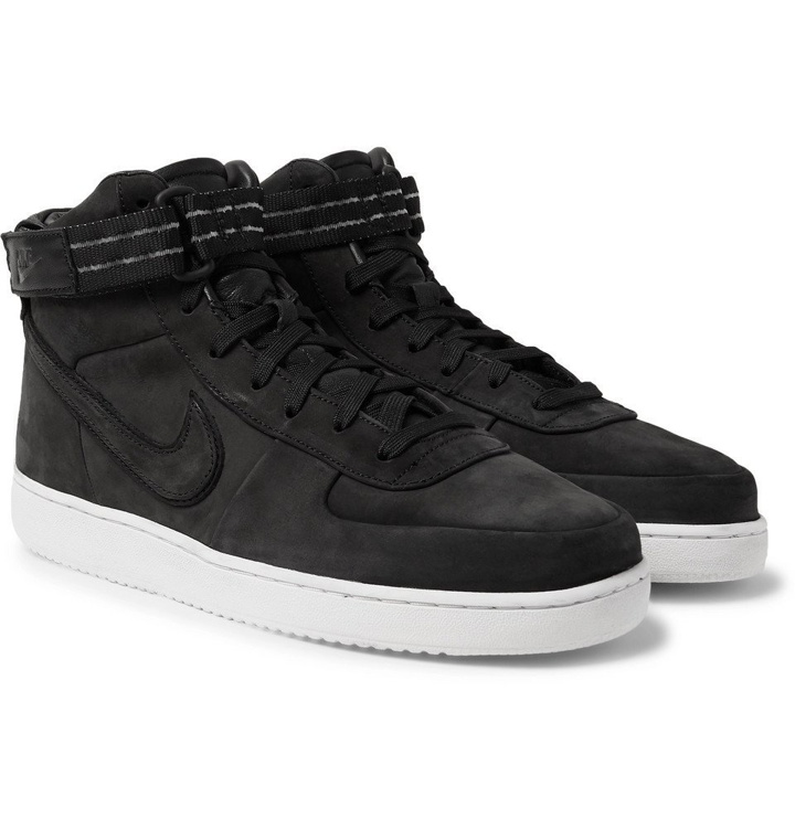 Photo: Nike - Vandal High Supreme QS Leather-Trimmed Suede High-Top Sneakers - Men - Black