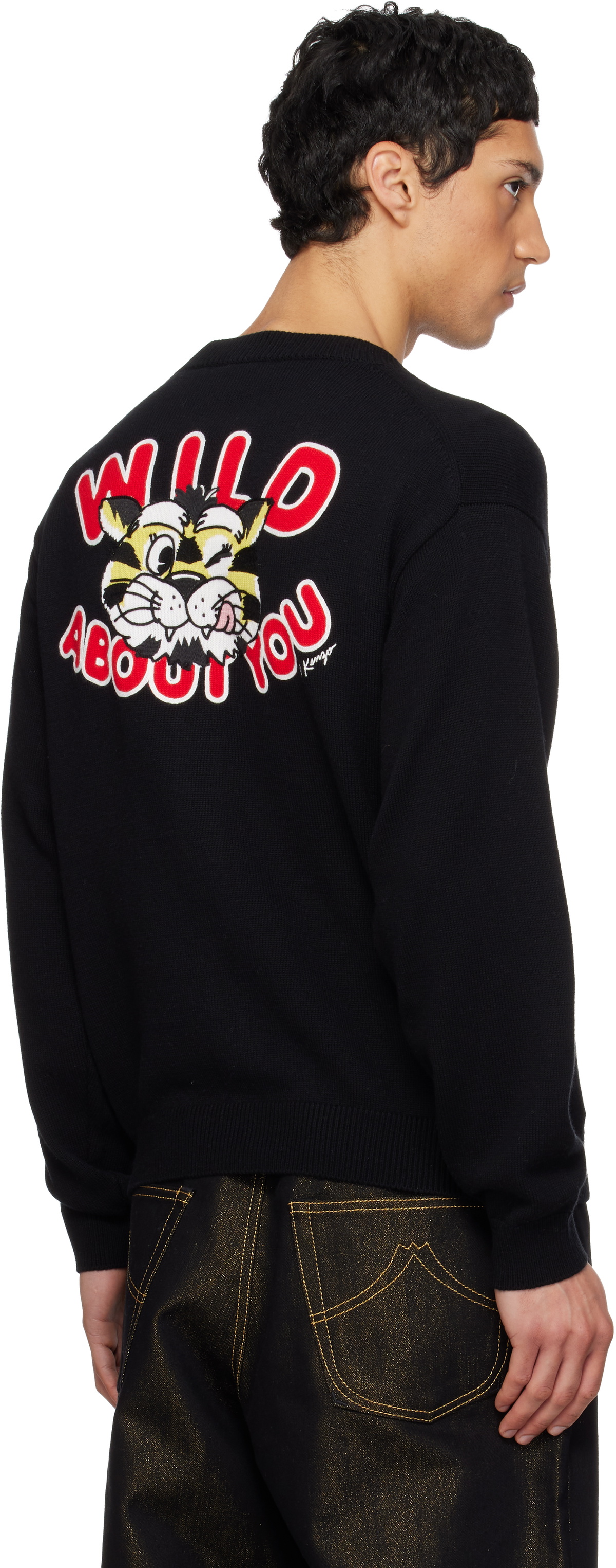 Kenzo Black Kenzo Paris 'KENZO Wild Tiger' Cardigan