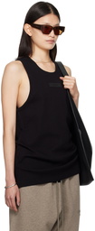 Fear of God ESSENTIALS Black Rib Tank Top