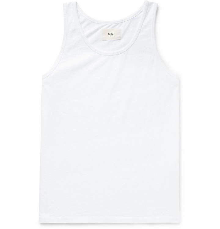 Photo: Folk - Cotton-Jersey Tank Top - White