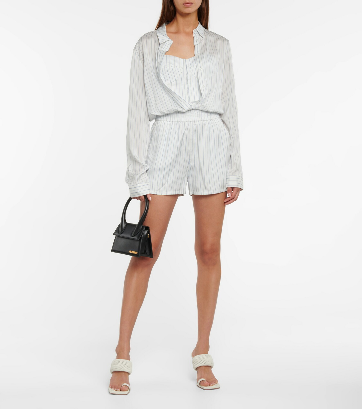 Rta - Edwinna striped silk shorts