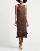 Oas Womens Midi dress in Brown