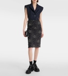 Prada Pinstripe oversized virgin wool vest