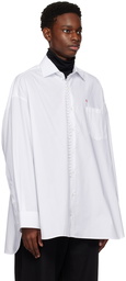 Raf Simons White Buttoned Shirt