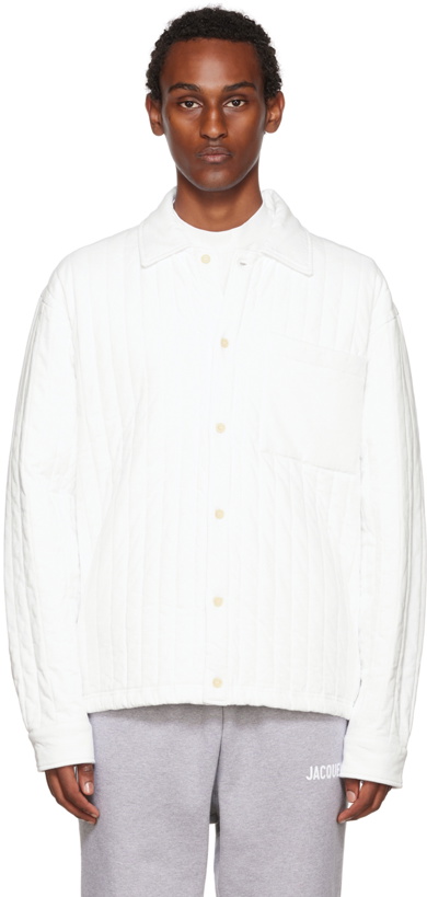 Photo: Jacquemus Off-White 'La Surchemise Matelas' Shirt