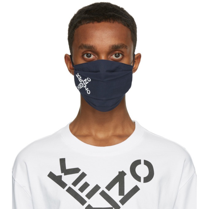 Photo: Kenzo Three-Pack Multicolor Sport Logo Face Masks