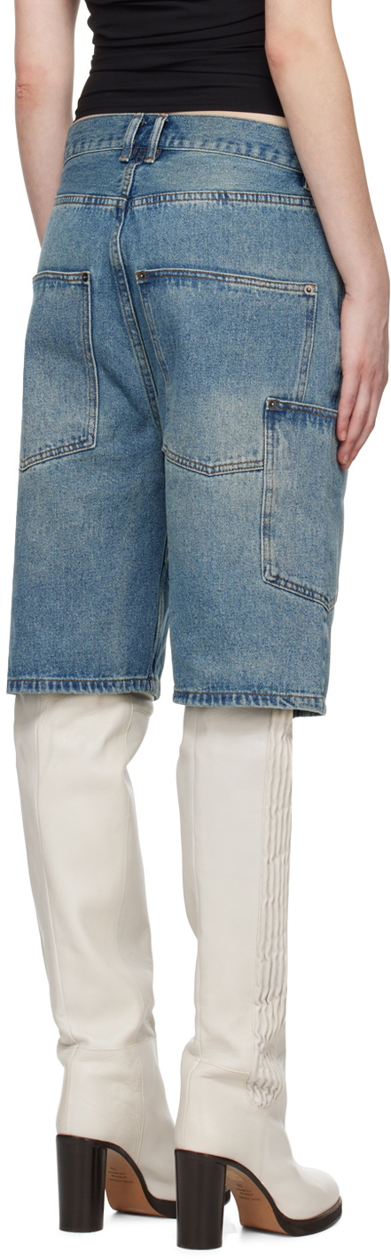 WYNN HAMLYN SSENSE Exclusive Indigo Denim Shorts