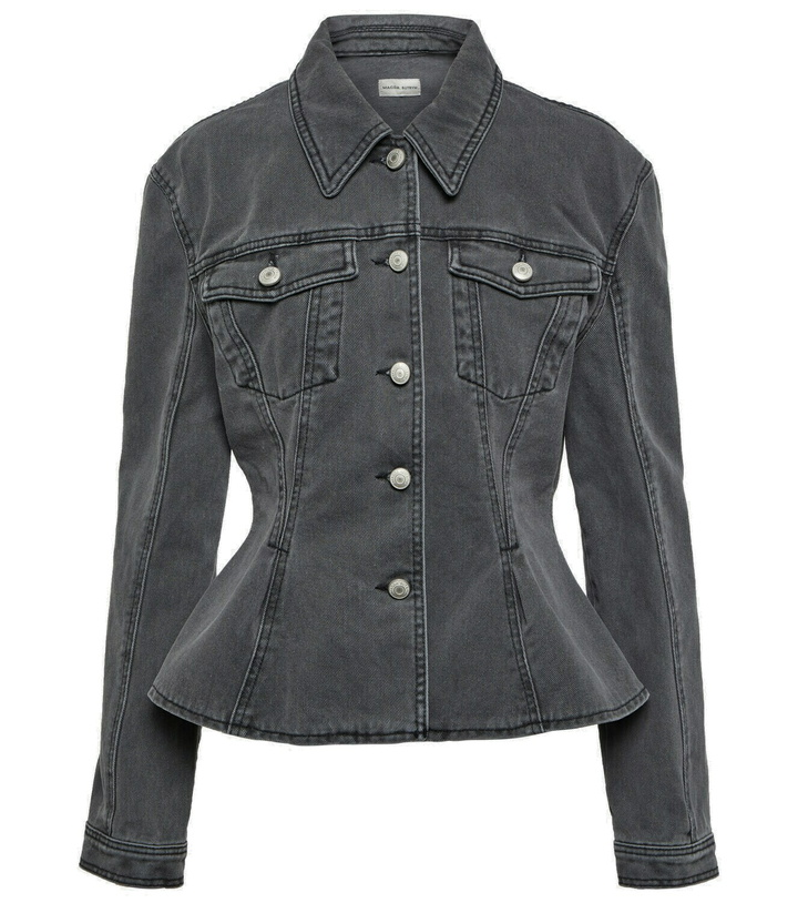 Photo: Magda Butrym Peplum denim jacket