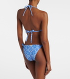 Heidi Klein Mykonos printed bikini bottoms