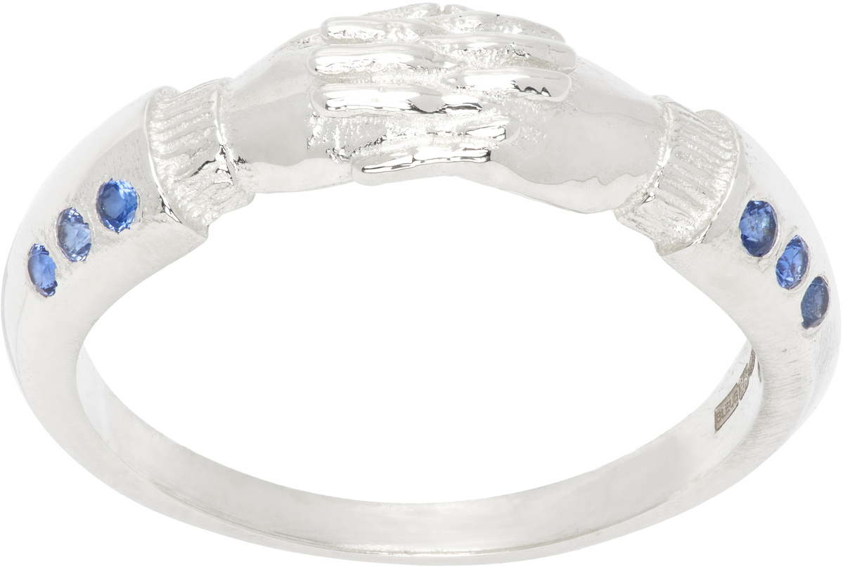 Bleue Burnham SSENSE Exclusive Hands Of Thought Ring