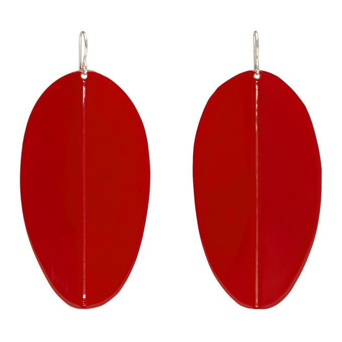 Photo: Simon Miller Red Medium Pointed Shield Earrings
