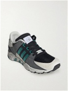 adidas Consortium - EQT Support 93 Canvas-Trimmed Suede and Mesh Sneakers - Black