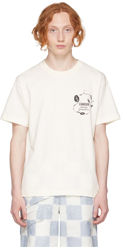 Photo: Jacquemus Off-White 'Le T-Shirt L'Amour' T-Shirt