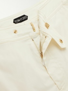 TOM FORD - Slim-Fit Short-Length Swim Shorts - Neutrals