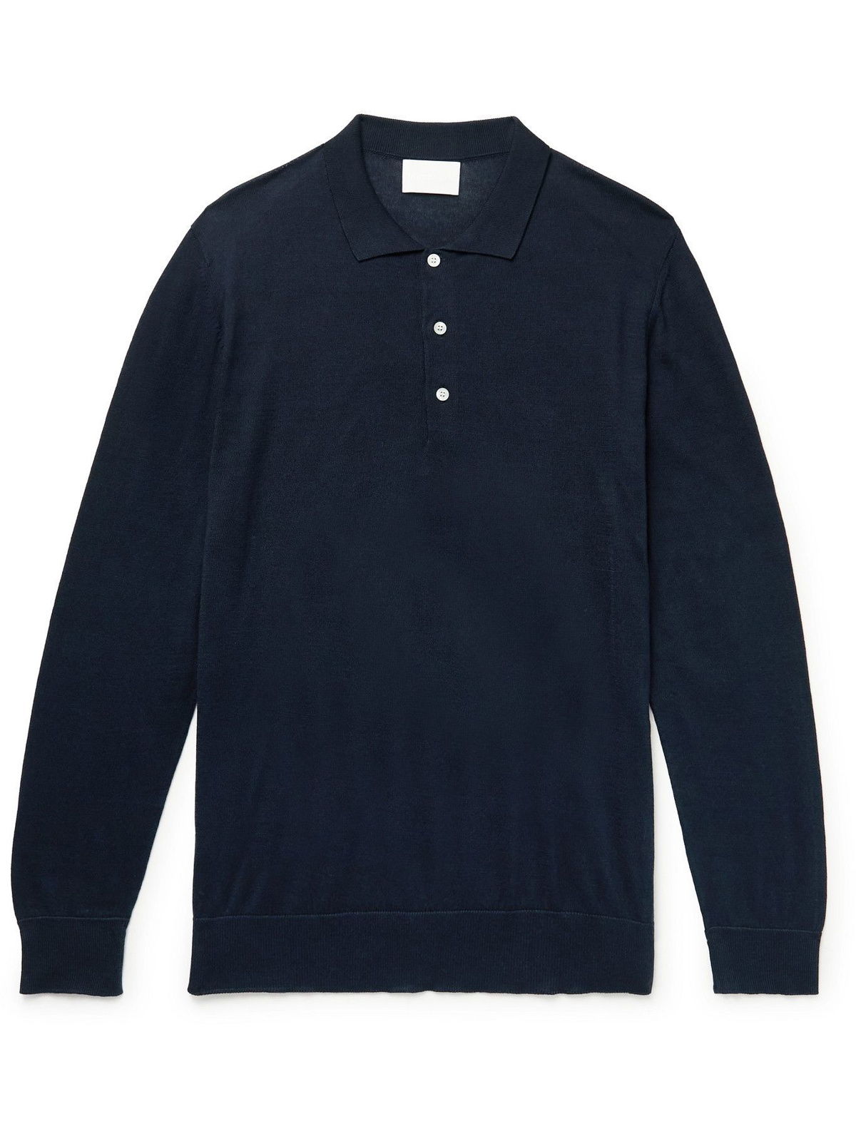 Handvaerk - Mercerised Pima Cotton Polo Shirt - Blue Handvaerk