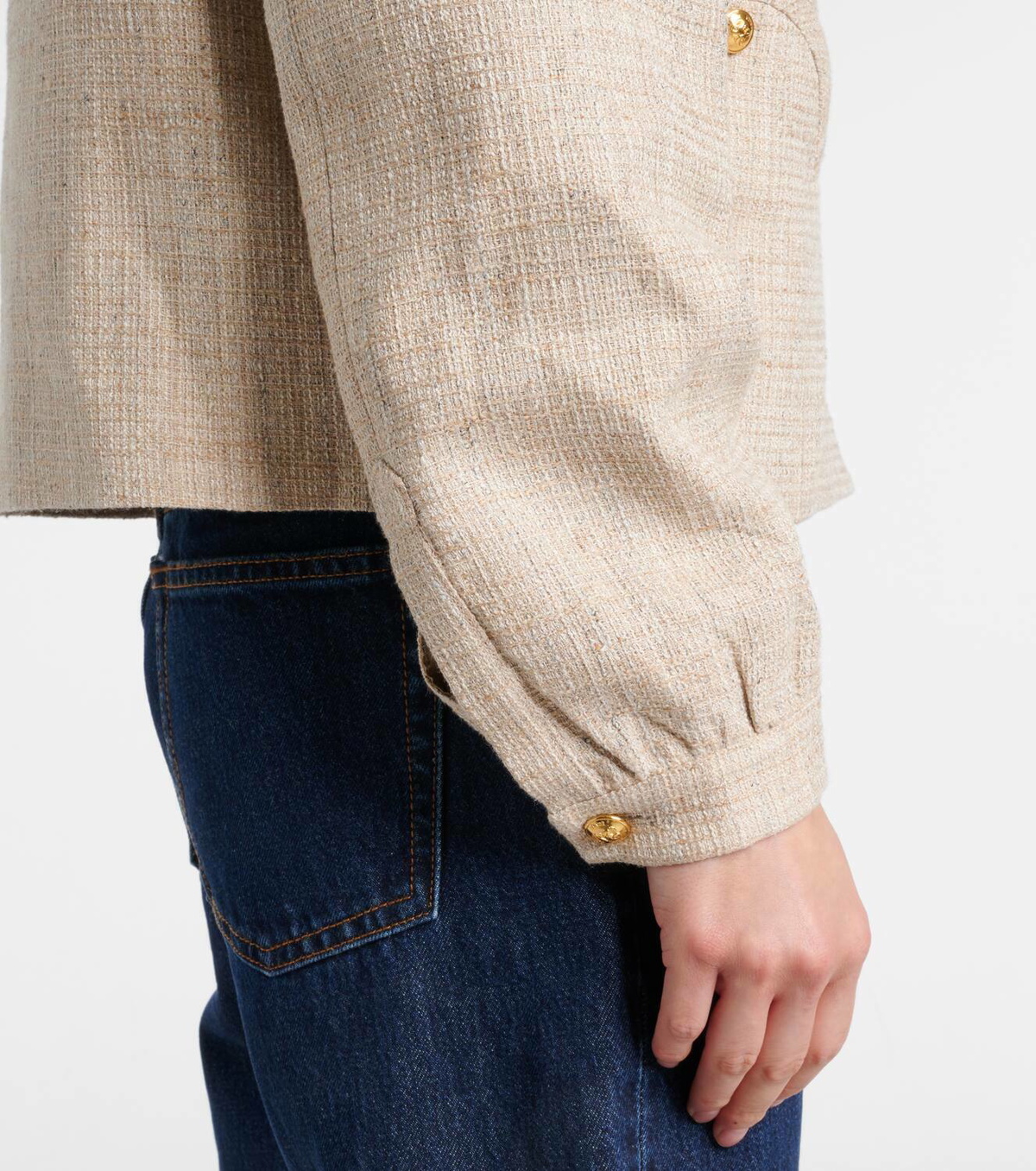 Blazé Milano Gliss linen, cotton, and silk-blend jacket