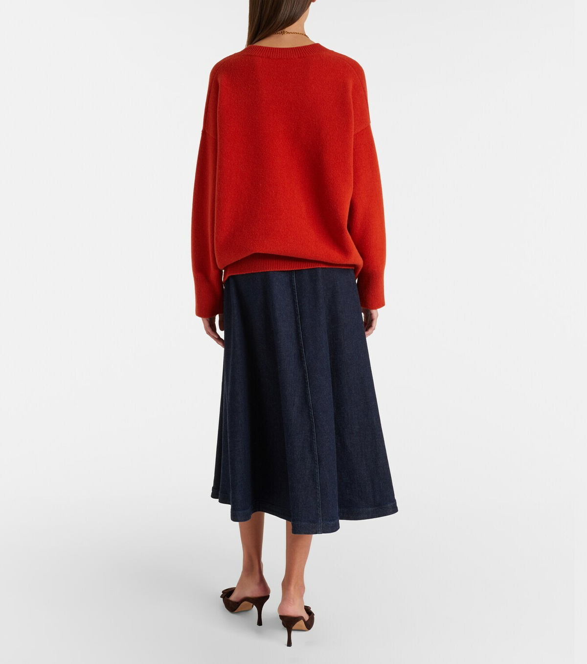 Altuzarra Varda denim midi skirt