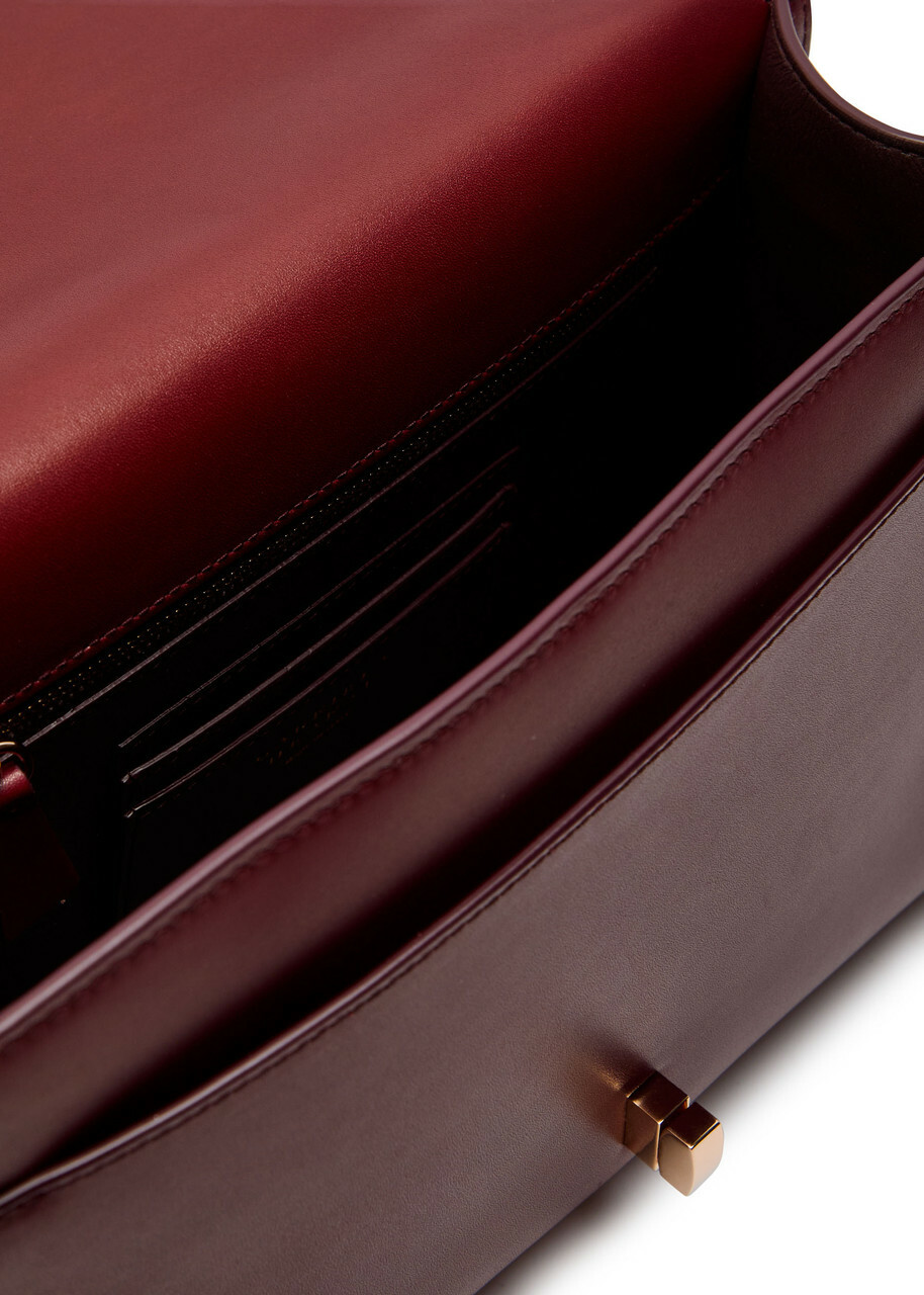 Gabriela Hearst Leonora Medium Leather top Handle bag - Bordeaux - One Size