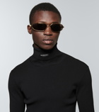 Balenciaga - Oval metal sunglasses