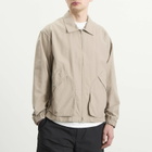 Snow Peak Men's Light Dobby Cloth Harrington Jacket in Greige