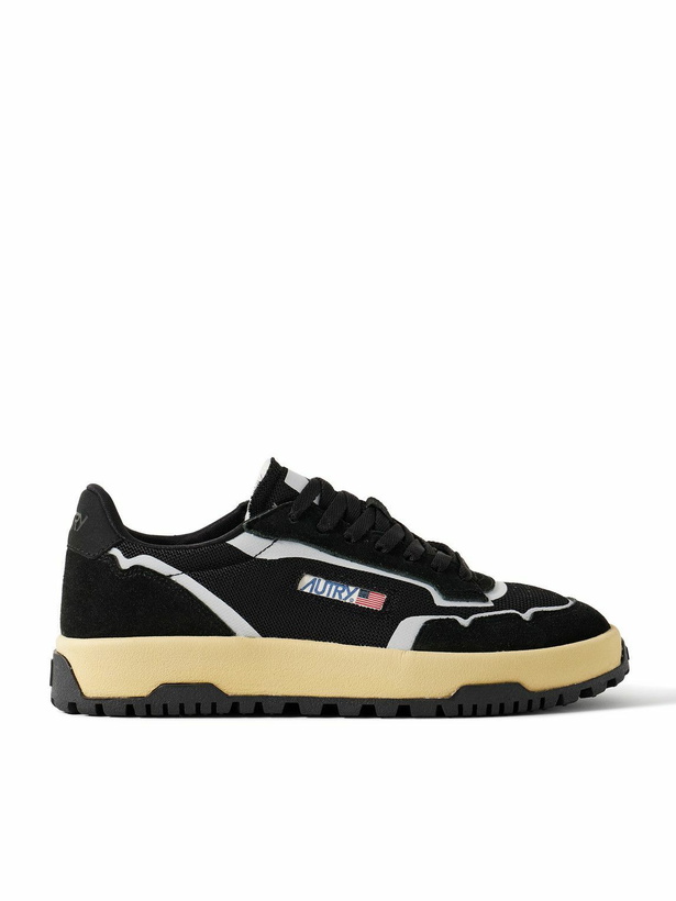 Photo: Autry - Wildpace Nubuck and Rubber-Trimmed Suede and Mesh Sneakers - Black