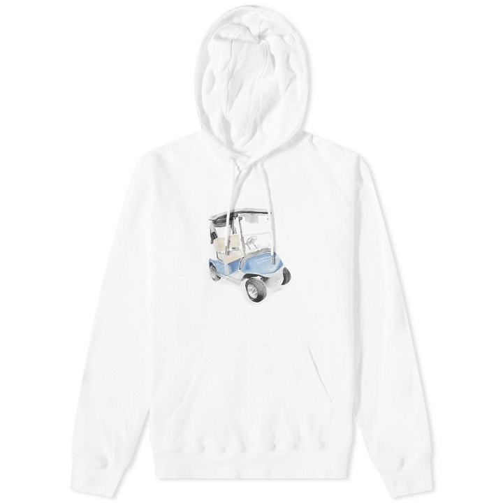 Photo: Pop Trading Company x Gleneagles by END. Golfcart Hoodie in White