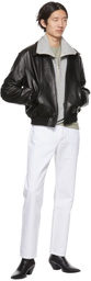 Recto White Straight-Leg Jeans