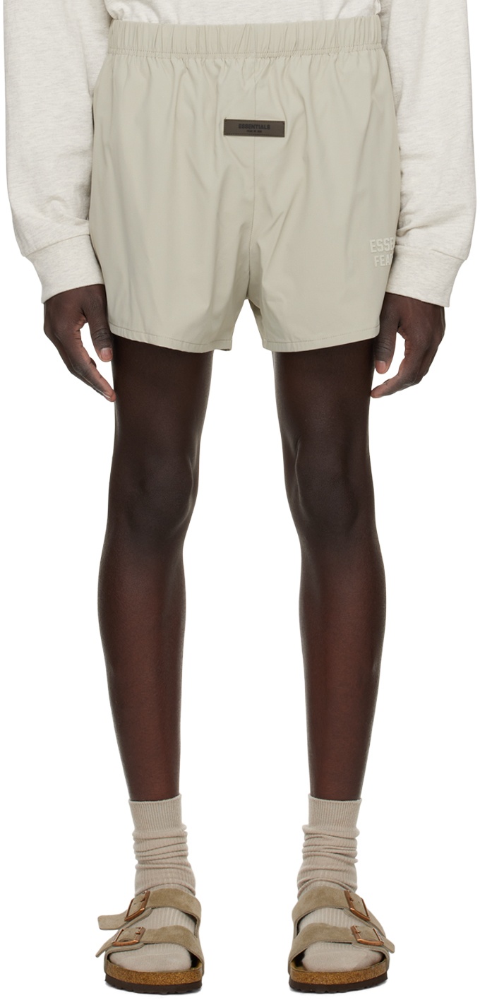 Photo: Essentials Gray Bungee Drawstring Shorts