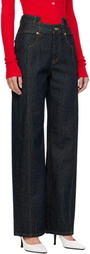 GANNI Blue Fold Jeans