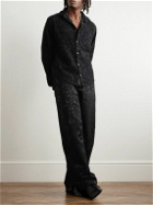 4SDesigns - Chenille and Corded Lace Shirt - Black