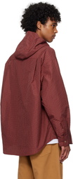 Kijun Red Check Hoodie Shirt