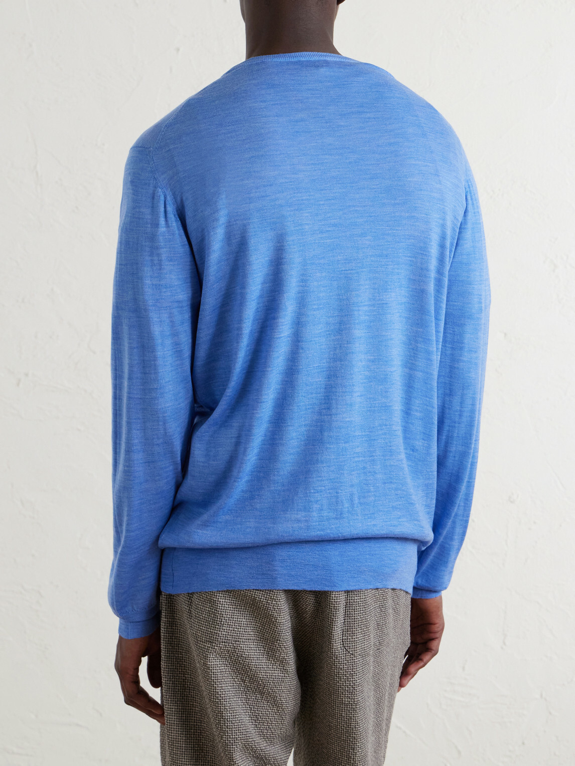 William Lockie - Merino Wool Sweater - Blue