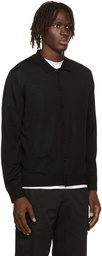 Z Zegna Black Wool Cardigan