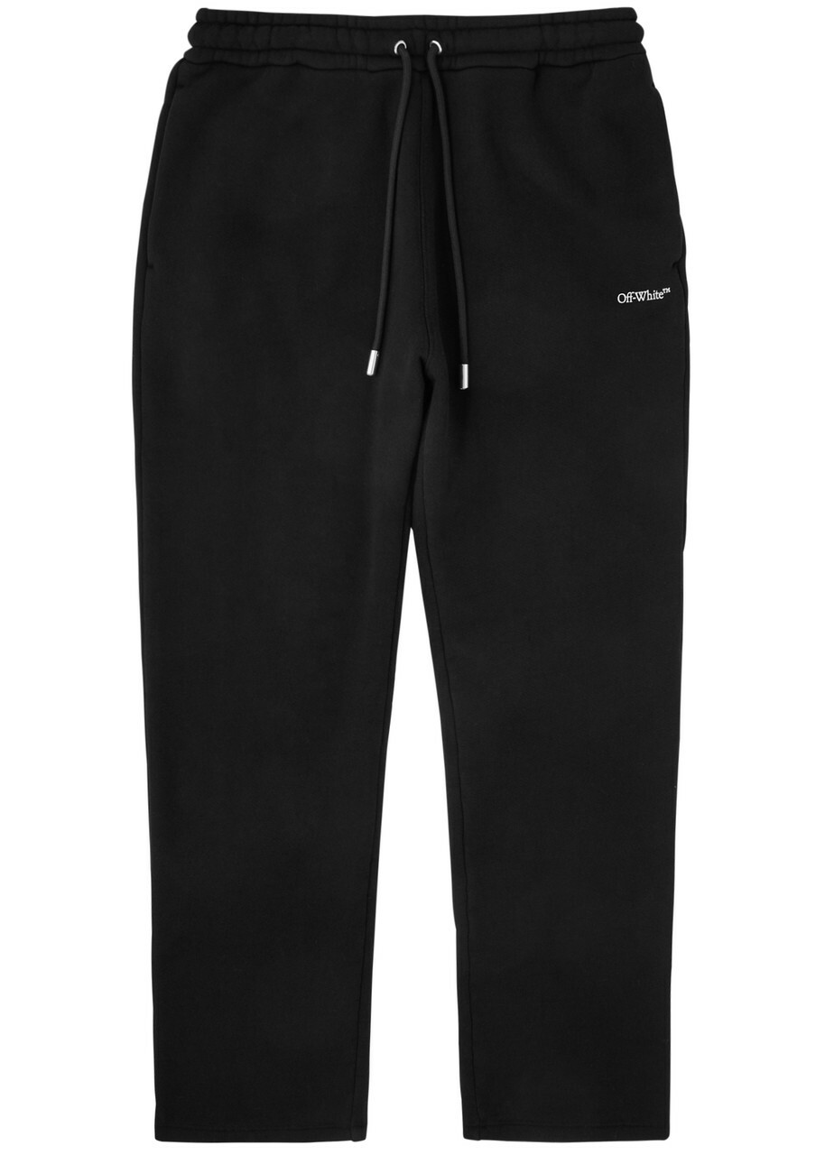 Off-white Arrow Logo Cotton Sweatpants Black