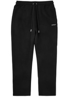 Off-white Arrow Logo Cotton Sweatpants Black