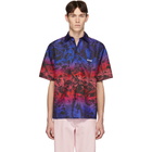 MSGM Black and Purple Logo Shirt