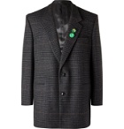 Martine Rose - Pin-Detailed Prince of Wales Checked Virgin Wool Blazer - Gray