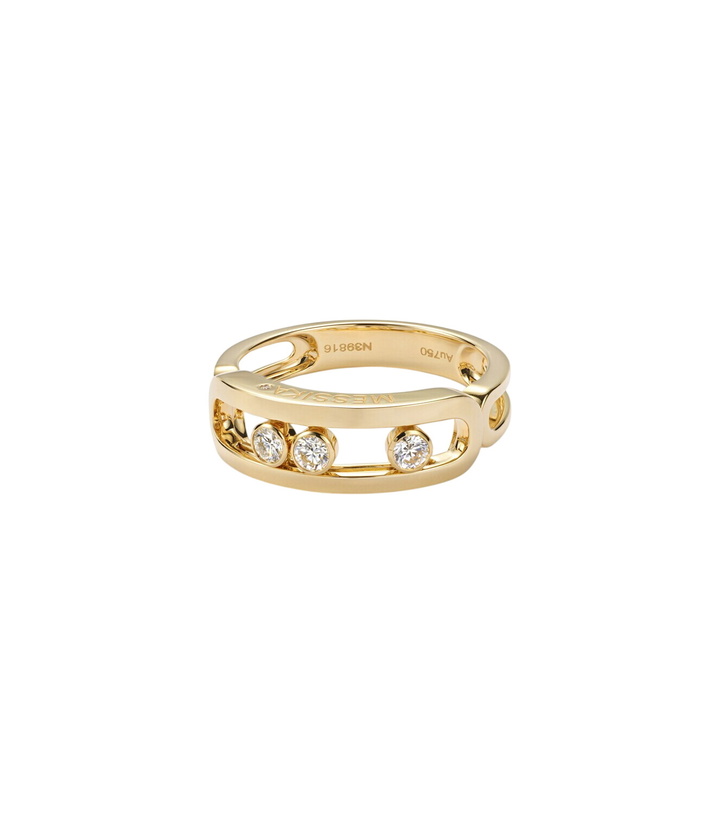 Photo: Messika Move Classique 18kt gold ring with diamonds