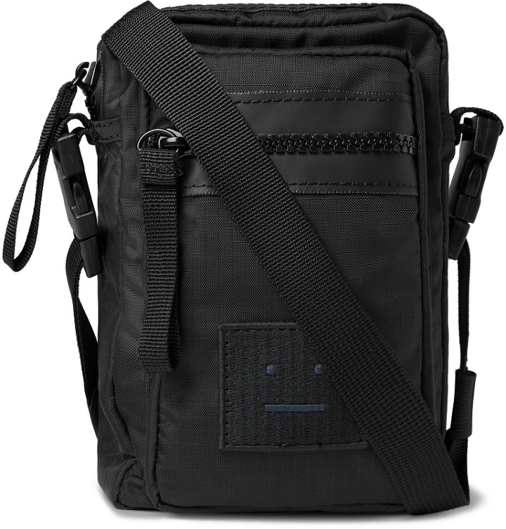 Photo: Acne Studios - Arvel Logo-Appliquéd Ripstop Messenger Bag - Black