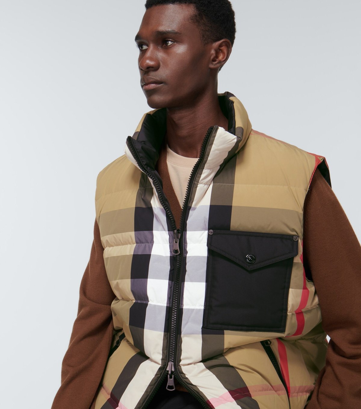 Burberry - Reversible checked down vest Burberry