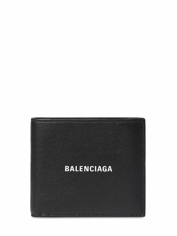 Photo: BALENCIAGA - Logo Print Leather Billfold Wallet