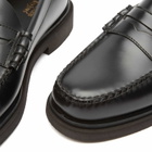 Bass Weejuns Men's Larson Step Loafer in Black Leather