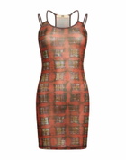 Knwls Womens Mini dress Rust
